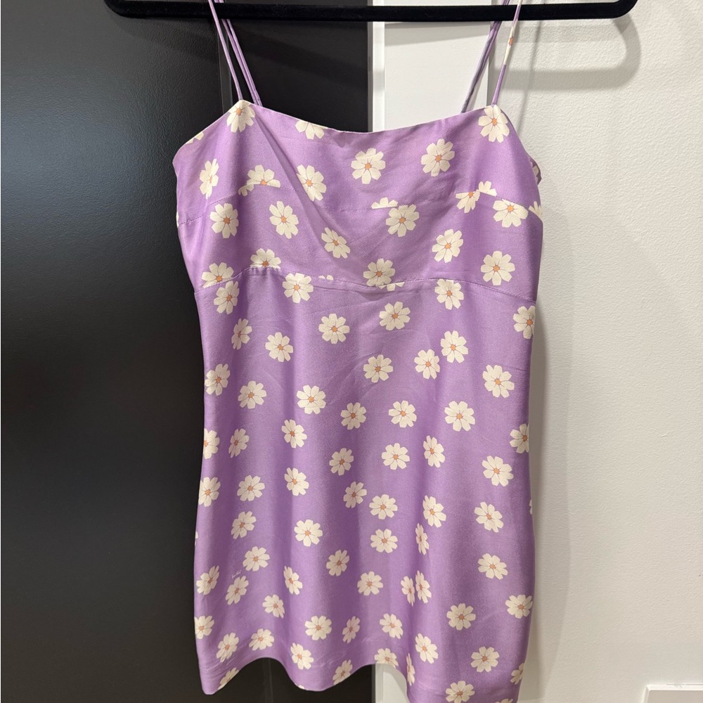 Realisation Par Purple Floral Mini Dress